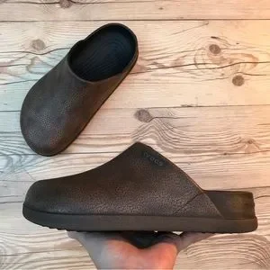 ◆CROCS◆ Public Dylan Burnished Clog MO 24SUCL209517 Crocs Dylan Burnished Clogs 'Mocha' 209517-2ZH